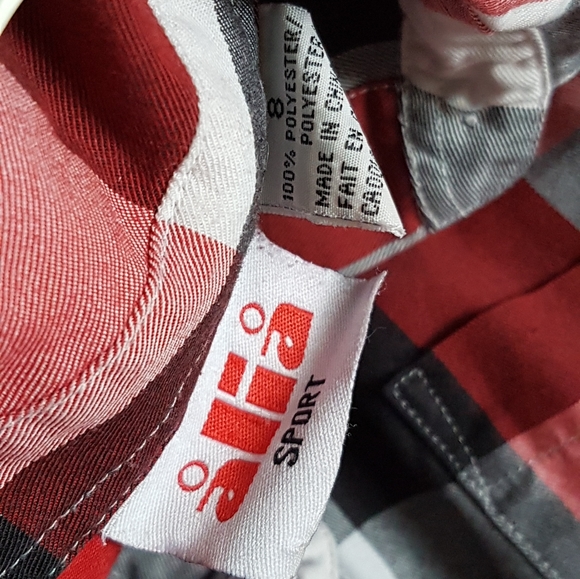 Alia Sport Plaid Long Sleeve Button Down Shirt - Picture 2 of 2